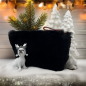 Preview: Bonnie Porchette Felltasche Clutch Alice, Nutria braun, winter style